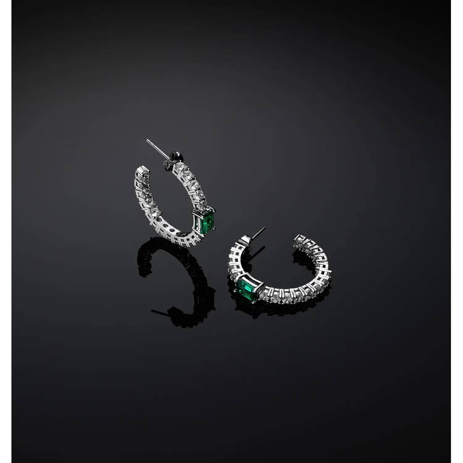30620 Orecchini Chiara Ferragni Brand Emerald - immagine 1