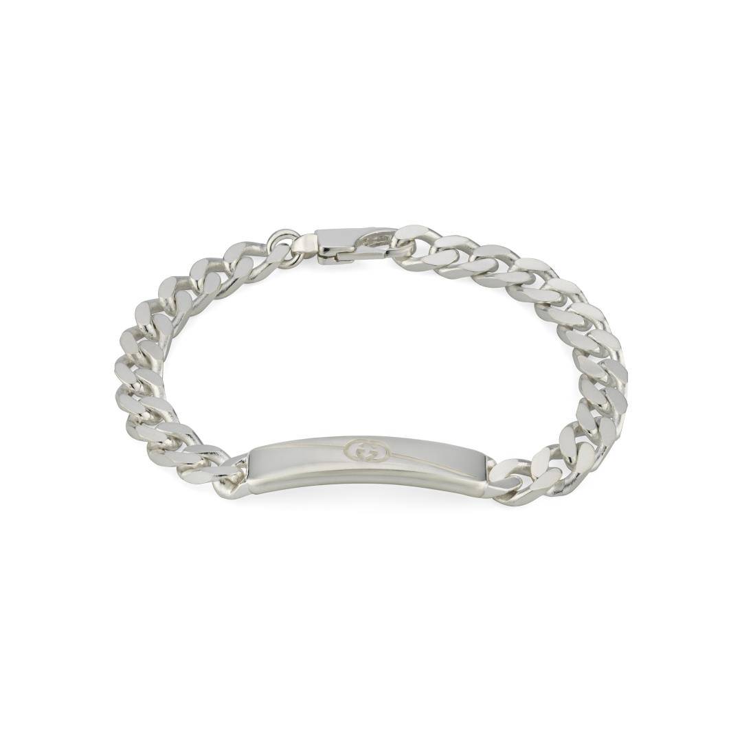 31224 Bracciale Gucci Tag con Incrocio GG Diagonali - immagine 1