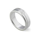 Anello Gucci Tag con Incrocio GG Diagonale