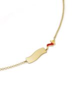 Bracciale Le bebè Primegioie i Portafortuna Corno Targhetta - immagine 2