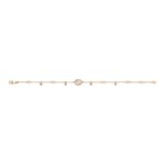 Bracciale Gucci Interlocking Oro Rosa con Diamanti - immagine 2