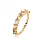 Anello Rosato Cubica