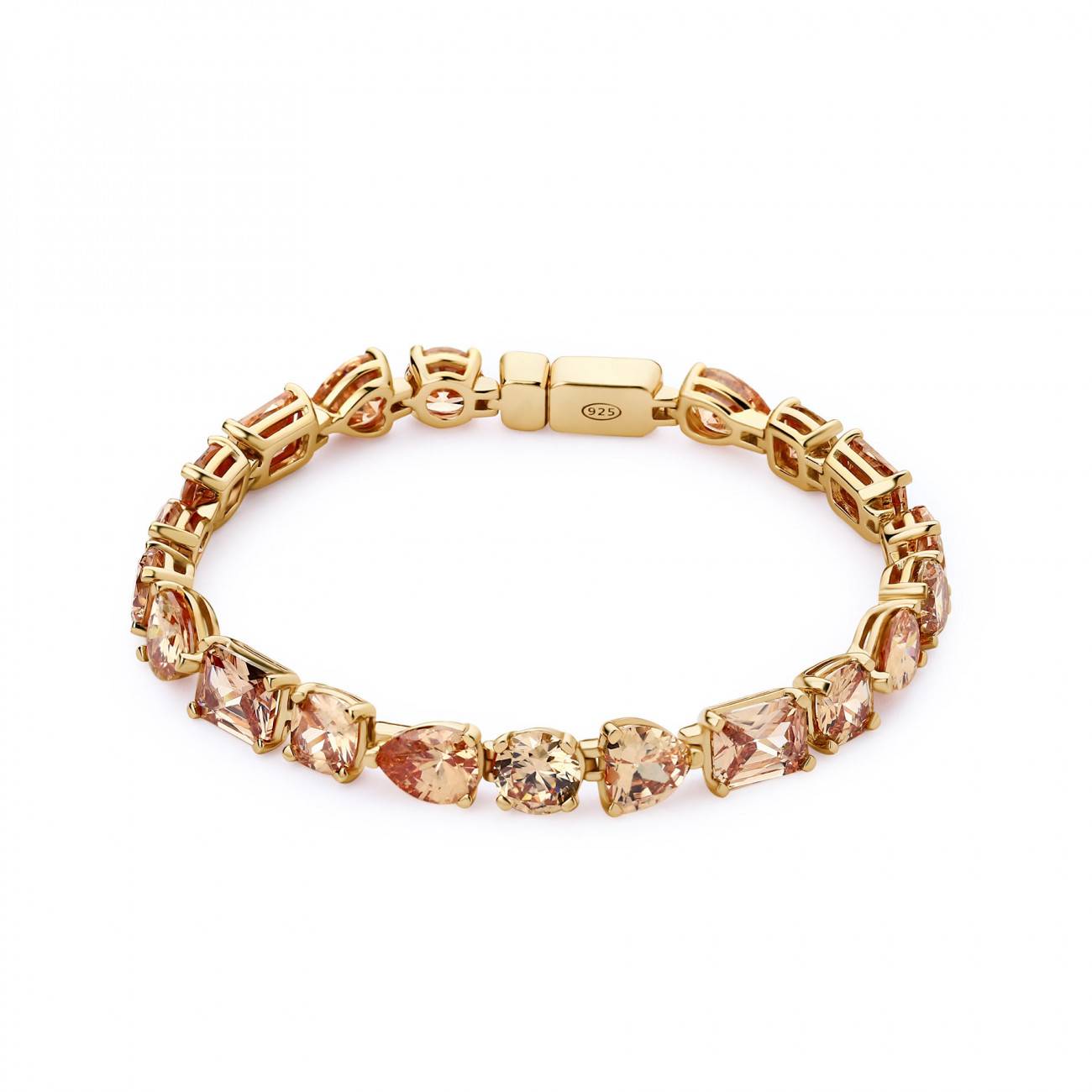 32499 Bracciale Rosato Gemma Snodato - immagine 1
