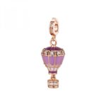 Charm Rosato Storie Viaggi Mongolfiera Rosa