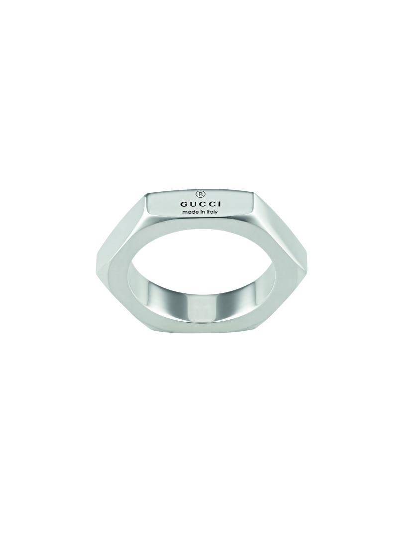 33684 Anello Gucci Trademark Esagonale - immagine 1
