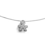 Collana Le Bebè I Tesorini Bimbo Con Diamanti Oro Bianco