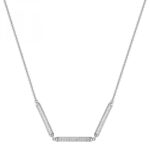 Collana Rosato Bianca Corta Argento