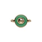 Anello Gucci Interlocking G Con Agata Verde - immagine 3
