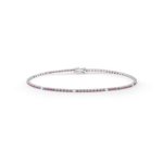 Bracciale Tennis Bliss Marron Glace Rubini