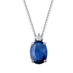 Collana Demetra Zaffiro Diamanti