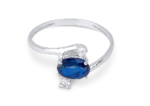 Anello Demetra Zaffiro Diamanti - immagine 2