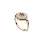 Anello Gucci Interlocking G Con madreperla e Diamanti