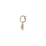 Orecchini a Cerchio Gucci Interlocking G Con Madreperla Diamanti Oro Rosa - immagine 3