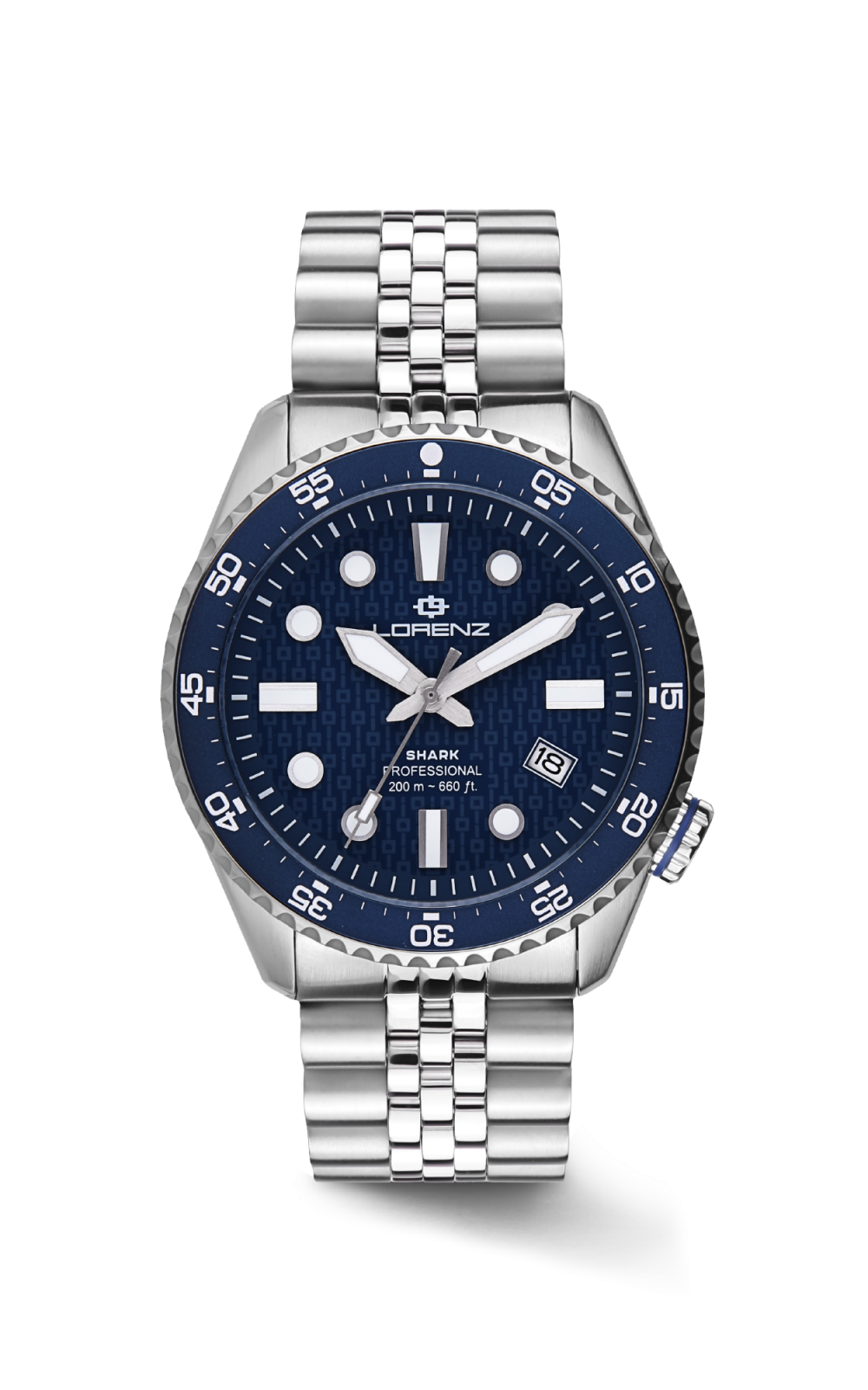 37000 Orologio Lorenz Shark 5 Professional Diver Blu - immagine 1