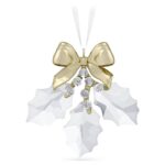 Cristallo Swarovski Decorazione Foglie D'agrifoglio Holiday Magic