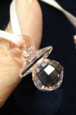 Set Ornamenti Swarovski Ciuccio e Biberon Rosa - immagine 4