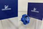 Cristallo Swarovski Porta Candele Azzurro