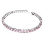 Bracciale Swarovski Matrix Tennis Rosa L - immagine 2