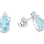 Orecchini Demetra Acquamarina Diamanti