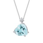 Collana Demetra Bears Acquamarina Cuore