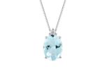Collana Demetra Bears Acquamarina
