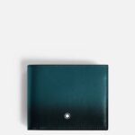 Portafoglio Montblanc Meisterstück Sfumato 6cc Blu Cipro