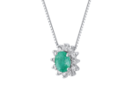 Collana Demetra Phoebe Smeraldo Diamanti