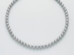 Collana Miluna Perle Grigie e Oro Bianco
