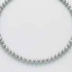 Collana Miluna Perle Grigie e Oro Bianco