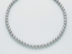 Collana Miluna Perle Grigie e Oro Bianco - immagine 2