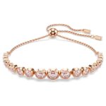 Bracciale Swarovski Tennis Imber oro rosa regolabile