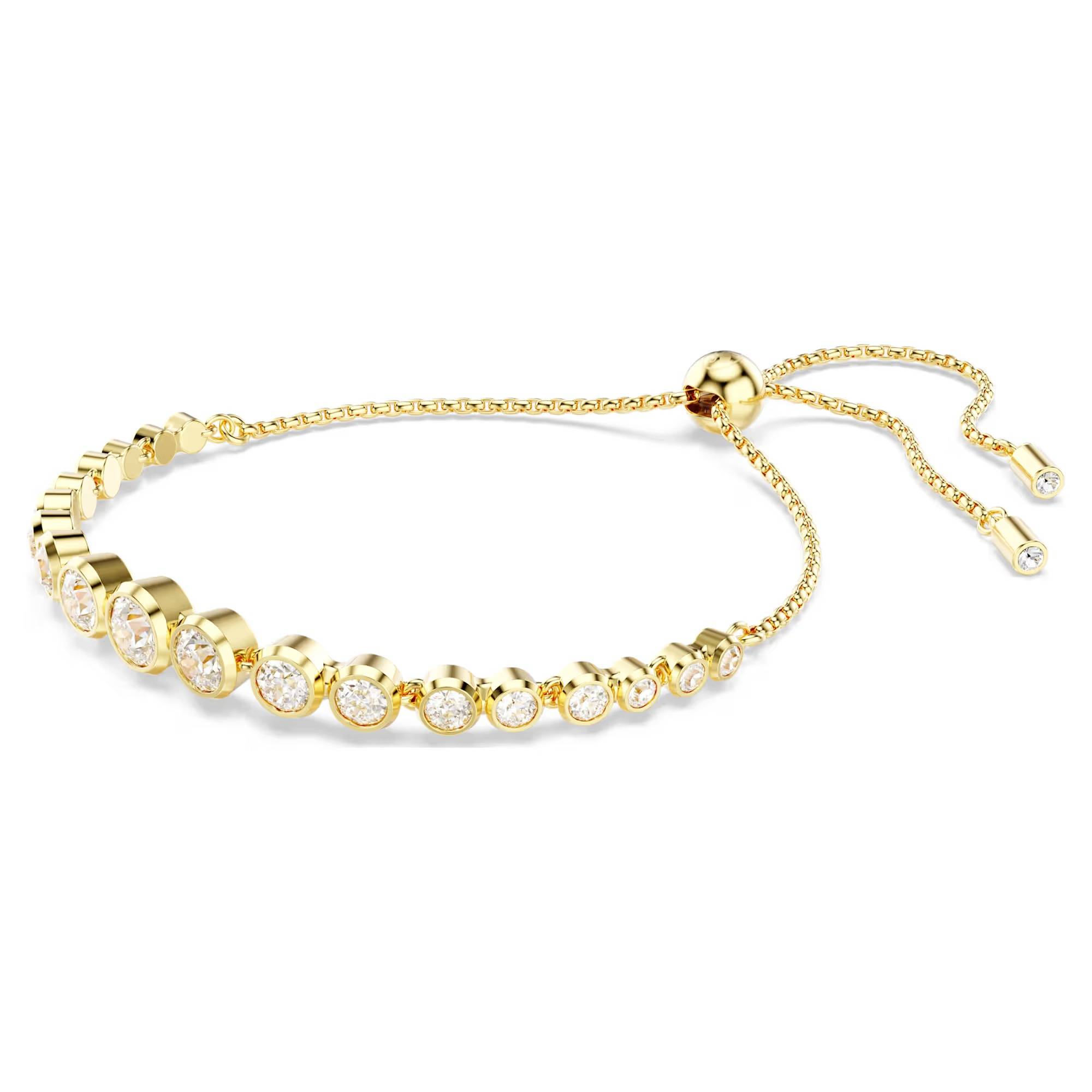 41398 Bracciale Swarovski Tennis Imber Dorato regolabile - immagine 1