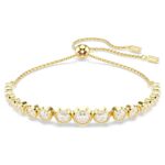 Bracciale Swarovski Tennis Imber Dorato regolabile - immagine 2
