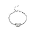 BRACCIALE MORELLATO COLL.DROPS IN LEGA, SMALTO, CRISTALLI