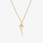 Ciondolo Dodo Corno Oro Giallo e Argento - immagine 2