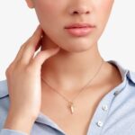 Ciondolo Dodo Corno Oro Giallo e Argento - immagine 3