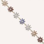 Bracciale Rosato Gaia Fiori Morbido Dorato - immagine 3