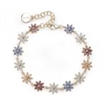 Bracciale Rosato Gaia Fiori Morbido Dorato