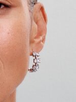 Orecchini Pandora Cerchi Con Fiocchi Luminosi - immagine 2