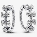 Orecchini Pandora Cerchi Con Fiocchi Luminosi