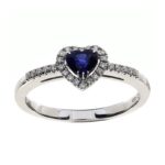 Anello Damiani Cuore Zaffiro Blu - immagine 2