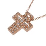 Collana Croce Damiani Belle Epoque Oro Rosa - immagine 2