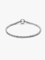 Bracciale Pandora Maglia Doppia Intrecciata con Chiusura a Sfera - immagine 2