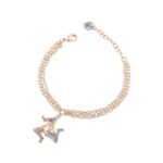 Bracciale Camurrìa A Trinacria Con Pendente smaltato