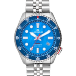Orologio Lorenz Shark 5 Professional Diver Madreperla Blu