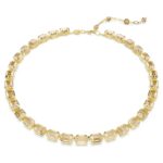 Collana Swarovski Tennis Millennia Dorata