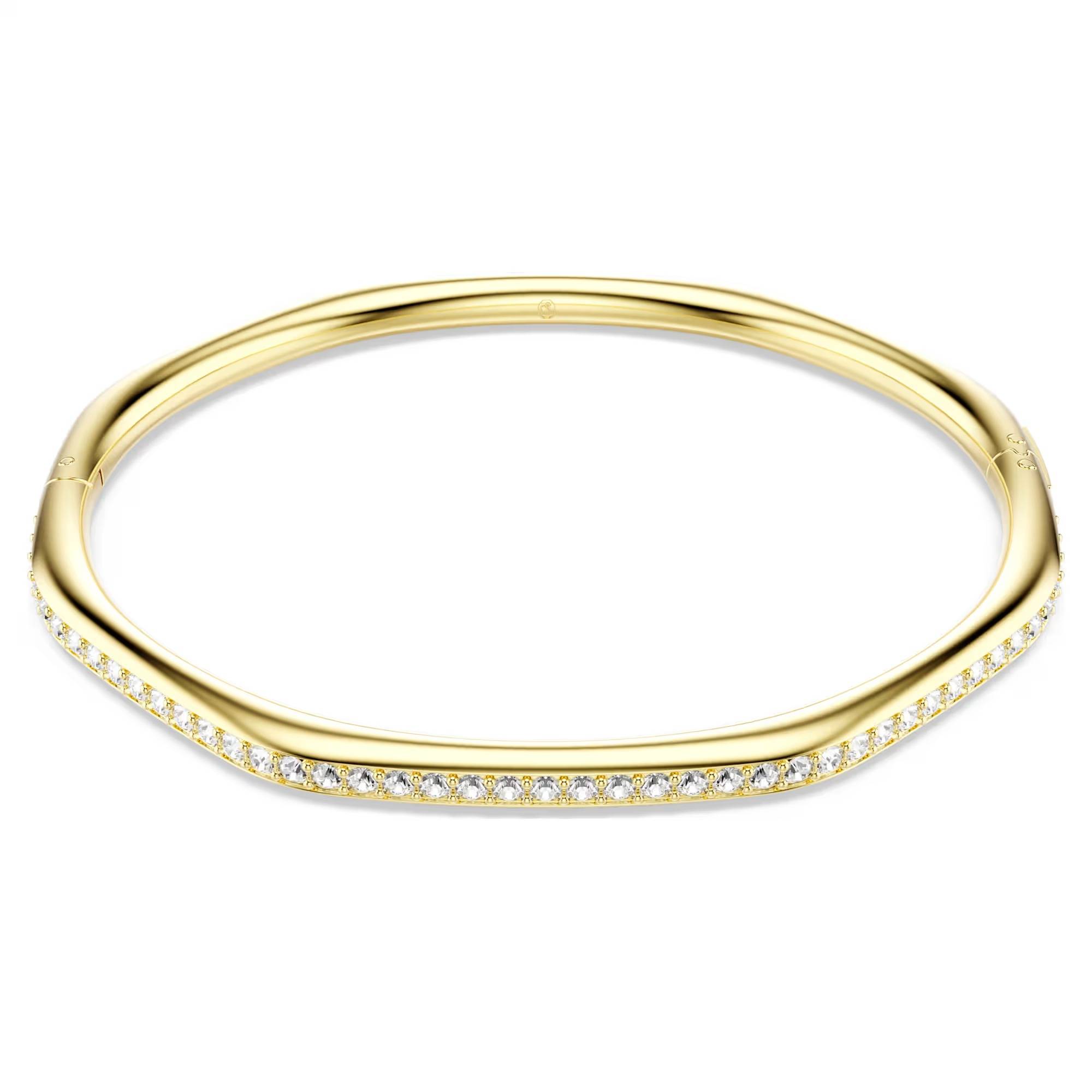 46720 Bracciale Rigido Swarovski Dextera Dorato - immagine 1