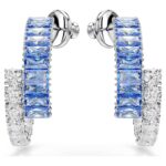Orecchini Swarovski Matrix a Cerchio Blu