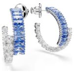 Orecchini Swarovski Matrix a Cerchio Blu - immagine 4