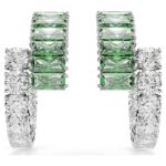 Orecchini Swarovski Matrix a Cerchio Verde - immagine 2